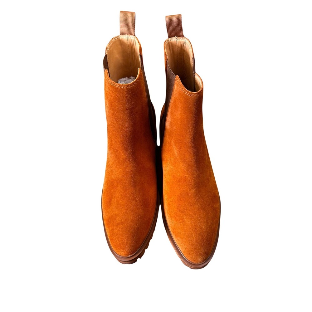 Quince NWB Cinnamon Suede Chelsea Boot Lug Sole Women's‎ Size 8